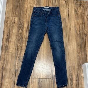 Madewell Women's High Rise Jeans - Dark Blue